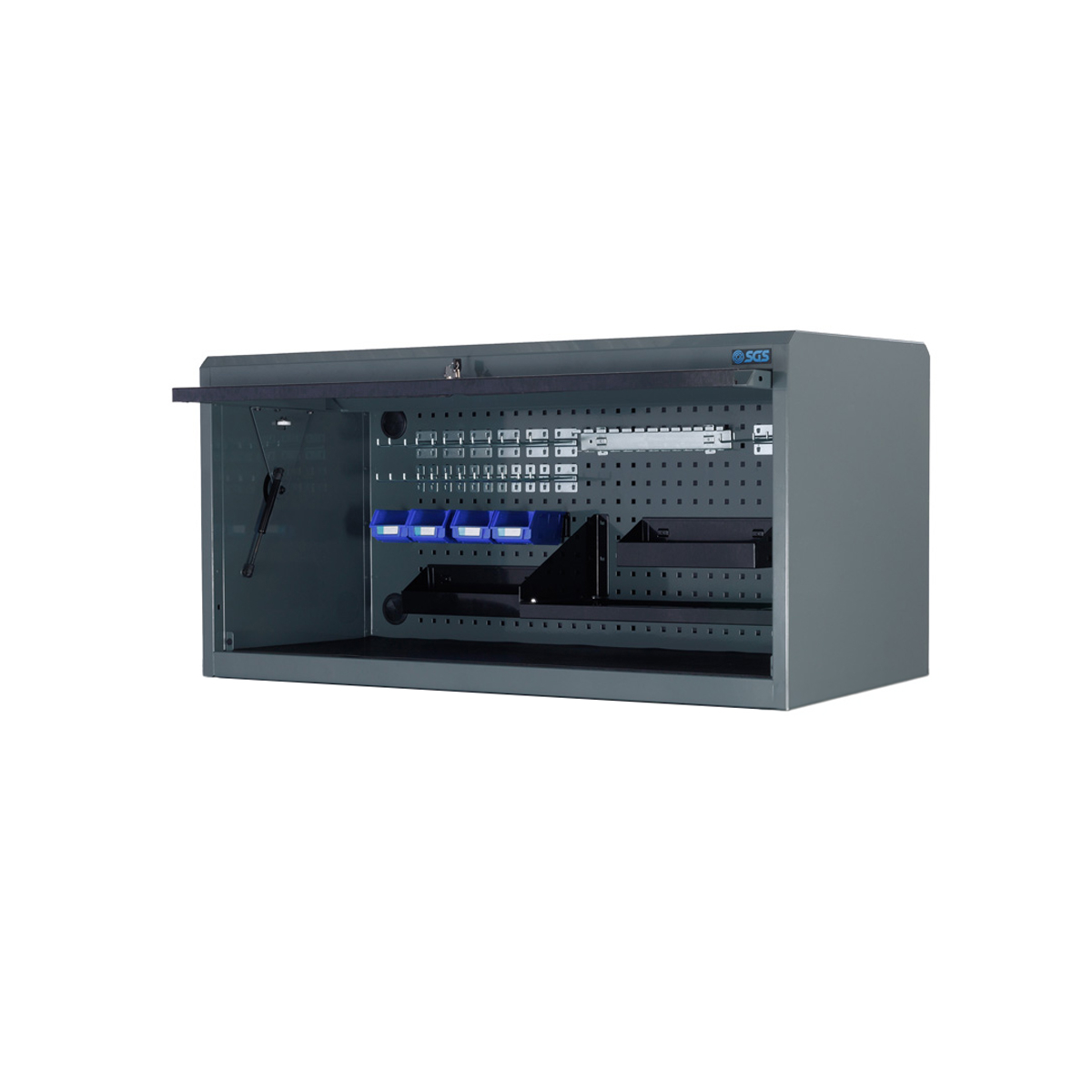 SGS 56In Hutch Top Tool Cabinet | Slate Grey